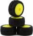 Micro Spiker Pre-Mounted Carpet Tires for Losi Micro-T (Yellow)