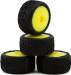Clay Bar Pre-Mounted Clay Tires for Losi Micro-T (Yellow) (4)