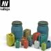 Assorted Modern Plastic Drums #2 - 14 Pcs (1/35)