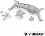 Axial SCX10-III Currief9 Front Axle Clear Anodized