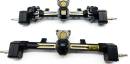 *REORDER WAGAXL24BR* SCX24 Front & Rear Complete Brass Axles Blac