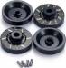 SCX24 Brass Wheel Hubs Black (4)