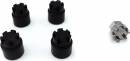 1/24 M2 Wheel Nuts Locker Style Black (4)