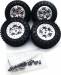 1/24 Aluminium Beadlock Mags & Tires (4)