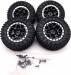 1/24 Aluminium Beadlock Mags & Tires (4)