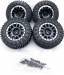 1/24 Aluminium Beadlock Mags & Tires (4)