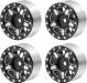 1/24 Beadlock Wheels Black and Silver (4)