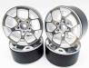 1.9 Steel Beadlock wheels White/Silver (4)