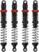 90mm Shocks w/Springs Black/Red (4)