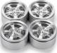 Aluminum Beadlock Wheels 1.9 (4) Silver