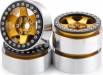 Aluminum Beadlock Wheels 1.9 (4) Gold/Black