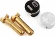 Battery Grabs w/4mm Bullets (Silver)