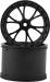 Super V Pro Lite Rear Wheels (Black) (Wide) (2)