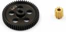 Steel 55T Spur Gear w/ 11T Pinion SCX24