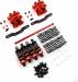Aluminum Performance Damper Red Upgrade Set For Tam TT02