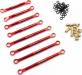 Aluminum Link Set For Traxxas TRX-4M Red