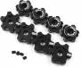 Aluminum 7075 17mm Wheel Hex Set Traxxas MAXX 1/8 RC CAR Black