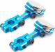 Aluminium CNC Magnetic Invisible Body Mounting System 2pcs Blue