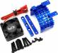 Aluminium 540/550 Motor Heat Sink w/Tornado High Speed Fan Blue